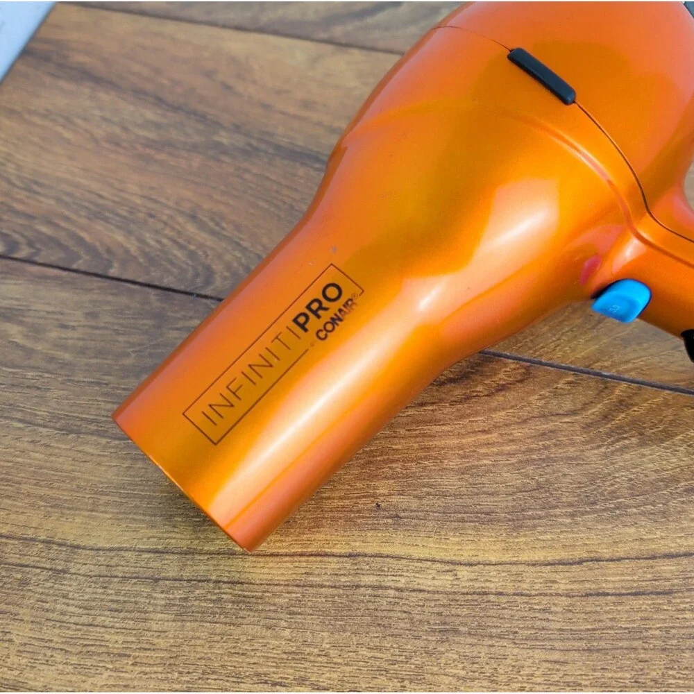 Metallic Orange CONAIR Hair Dryer Infiniti Pro Conair Hair Dryer Hot Warm Cool